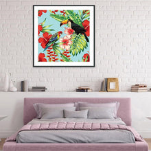 Charger l'image dans la galerie, Deux perroquets - peinture diamant pleine - 40x40cm