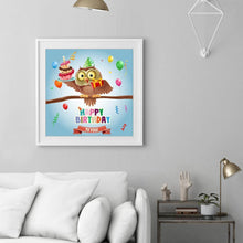 Charger l'image dans la galerie, Anniversaire d’oiseaux - peinture complète de diamant - 30x30cm