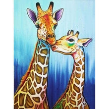 Charger l'image dans la galerie, Girafe baiser - peinture en diamant complet - 30x40cm