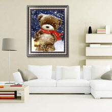 Charger l'image dans la galerie, Ours mignon - peinture de diamant complète - 30x40cm