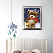 Charger l'image dans la galerie, Ours mignon - peinture de diamant complète - 30x40cm