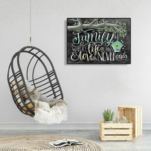 Charger l'image dans la galerie, Famille de lettres - peinture en diamant complet - 40x30cm