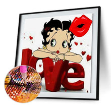 Charger l'image dans la galerie, Betty boop - peinture en diamant complet - 40x40cm