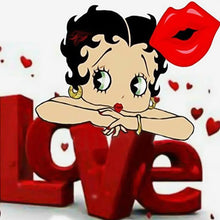 Charger l'image dans la galerie, Betty boop - peinture en diamant complet - 40x40cm