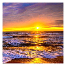 Charger l'image dans la galerie, Coucher de soleil - peinture en diamant complet - 30x30cm