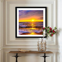 Charger l'image dans la galerie, Coucher de soleil - peinture en diamant complet - 30x30cm