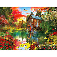Charger l'image dans la galerie, Lac tranquille - peinture en diamant complet - 40x30cm