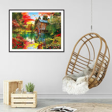 Charger l'image dans la galerie, Lac tranquille - peinture en diamant complet - 40x30cm