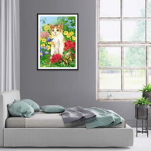 Charger l'image dans la galerie, Chat mignon - peinture complète de diamant - 30x40cm