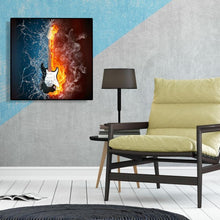 Charger l'image dans la galerie, Guitare point de croix - peinture en diamant complet - 30x30cm