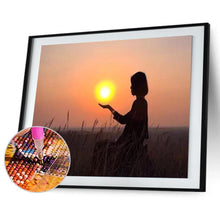 Charger l'image dans la galerie, Sunset girl - peinture diamant complet - 40x30cm