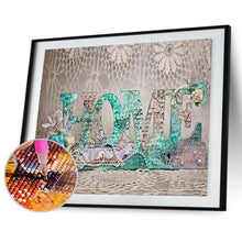 Charger l'image dans la galerie, Ensemble de lettres rondes - peinture en diamant complet - 40x30cm