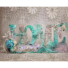 Charger l'image dans la galerie, Ensemble de lettres rondes - peinture en diamant complet - 40x30cm