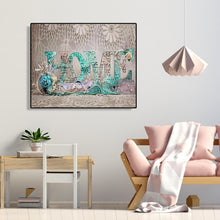 Charger l'image dans la galerie, Ensemble de lettres rondes - peinture en diamant complet - 40x30cm