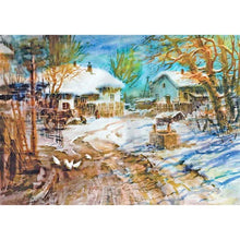 Charger l'image dans la galerie, Village de point de croix - peinture complète de diamant - 30x40cm