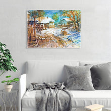 Charger l'image dans la galerie, Village de point de croix - peinture complète de diamant - 30x40cm