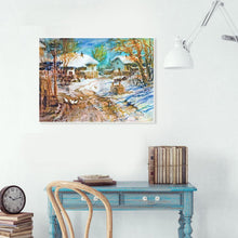 Charger l'image dans la galerie, Village de point de croix - peinture complète de diamant - 30x40cm