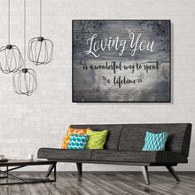 Charger l'image dans la galerie, Word - diamant rond complet - 35x30cm