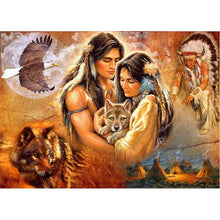 Charger l'image dans la galerie, Amoureux de l’époque - peinture en diamant complet - 40x30cm