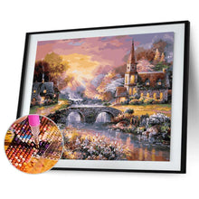 Charger l'image dans la galerie, Village facile - peinture en diamant complet - 30x40cm