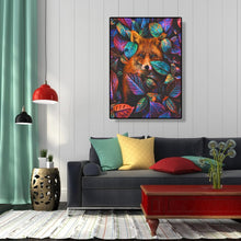 Charger l'image dans la galerie, Feuilles d’animal renard - peinture diamant pleine - 30x40cm