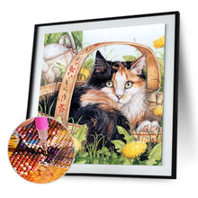 Charger l'image dans la galerie, Chat paresseux - peinture en diamant complet - 30x40cm
