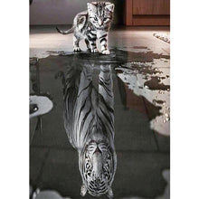 Charger l'image dans la galerie, Cat tigeranimal - peinture en diamant complet - 30x40cm
