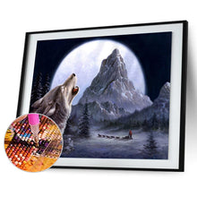Charger l'image dans la galerie, Loup hurlant - peinture de diamant complète - 30x40cm