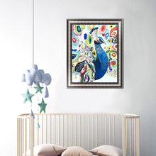 Charger l'image dans la galerie, Peafowl couleur - peinture diamant pleine - 30x40cm