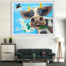 Charger l'image dans la galerie, Vache drôle - peinture en diamant complet - 30x40cm
