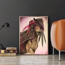 Charger l'image dans la galerie, Cheval sauvage - peinture en diamant complet - 40x30cm