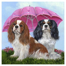 Charger l'image dans la galerie, Umbrella chiens animaux - peinture diamant complet - 40x40cm