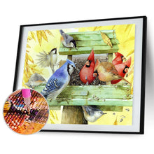 Charger l'image dans la galerie, Nid animal d’oiseau coloré - peinture complète de diamant - 40x30cm