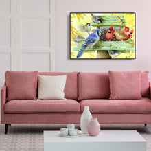 Charger l'image dans la galerie, Nid animal d’oiseau coloré - peinture complète de diamant - 40x30cm