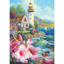 Charger l'image dans la galerie, Houseart bord de mer - peinture en diamant complet - 40x30cm
