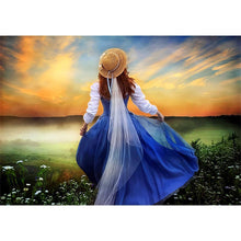 Charger l'image dans la galerie, Dos de fille - peinture complète de diamant - 40x30cm