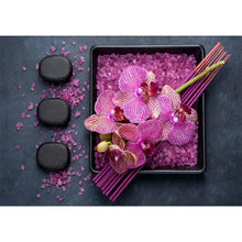 Charger l'image dans la galerie, Fleur pourpre - peinture en diamant complet - 40x30cm