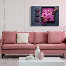 Charger l'image dans la galerie, Fleur pourpre - peinture en diamant complet - 40x30cm