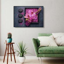 Charger l'image dans la galerie, Fleur pourpre - peinture en diamant complet - 40x30cm
