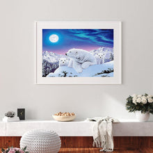 Charger l'image dans la galerie, Famille d’ours blancs - peinture complète de diamant - 40x30cm