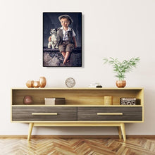 Charger l'image dans la galerie, Garçon d’animal - peinture complète de diamant - 30x40cm