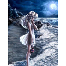 Charger l'image dans la galerie, Jolie fille - peinture complète de diamant - 40x30cm