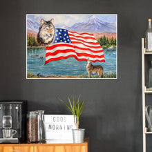 Charger l'image dans la galerie, Drapeau national - peinture en diamant complet - 40x30cm