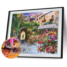 Charger l'image dans la galerie, Rue de fleur - peinture complète de diamant - 30x40cm