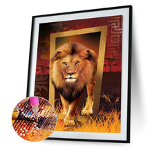 Charger l'image dans la galerie, Lion féroce - peinture complète de diamant - 30x40cm