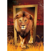 Charger l'image dans la galerie, Lion féroce - peinture complète de diamant - 30x40cm