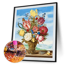 Charger l'image dans la galerie, Fleurart bleu de ciel - peinture complète de diamant - 30x40cm