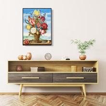 Charger l'image dans la galerie, Fleurart bleu de ciel - peinture complète de diamant - 30x40cm