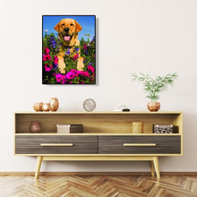 Charger l'image dans la galerie, Fleur de chien - peinture complète de diamant - 30x40cm