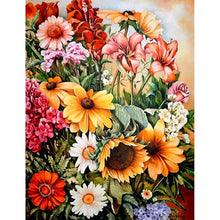 Charger l'image dans la galerie, Fleur - peinture en diamant complet - 30x40cm